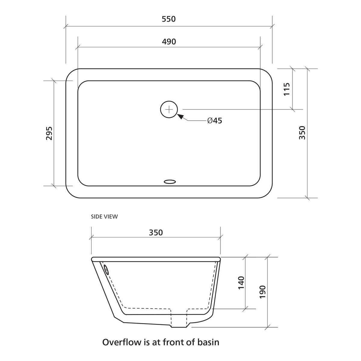 Seima Plati 204 Ceramic Basin - White Silk Matte