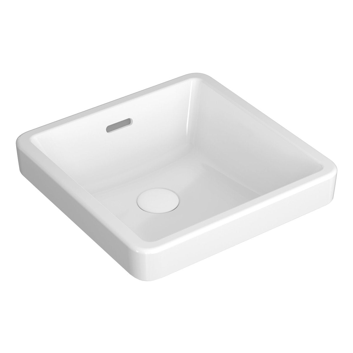Seima Kyra 401 Ceramic Basin - White Gloss, No Taphole
