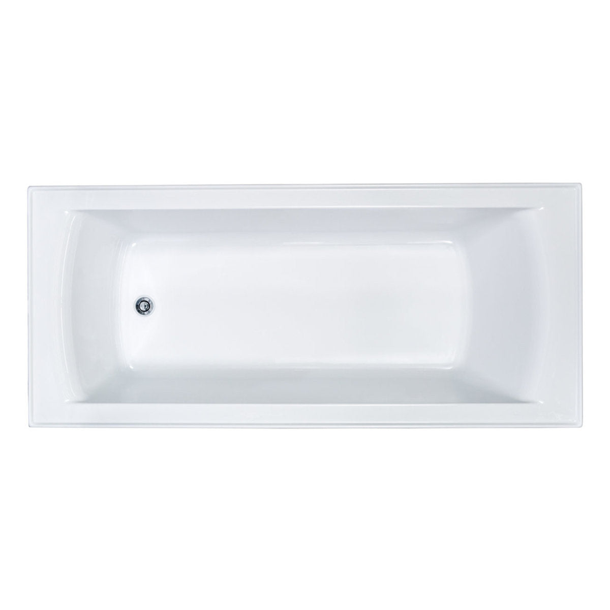 Seima Syros 103 1675mm Inset Bath With Overflow Premium and Pop-Out Waste
