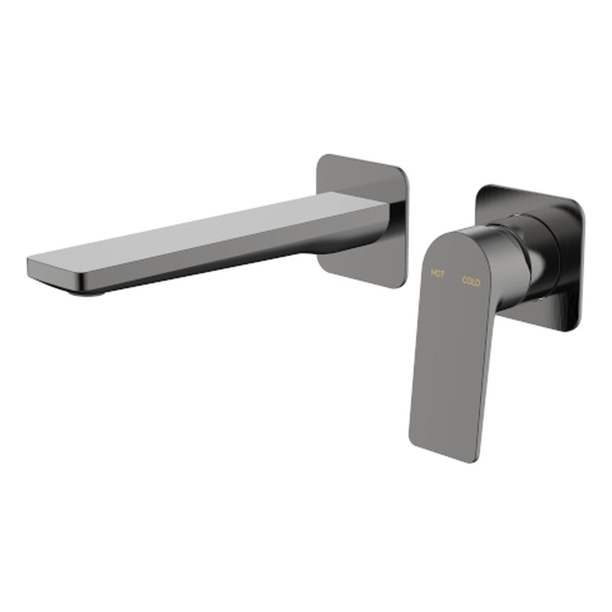 Millennium Jenex Wall Basin Mixer, Gun Metal