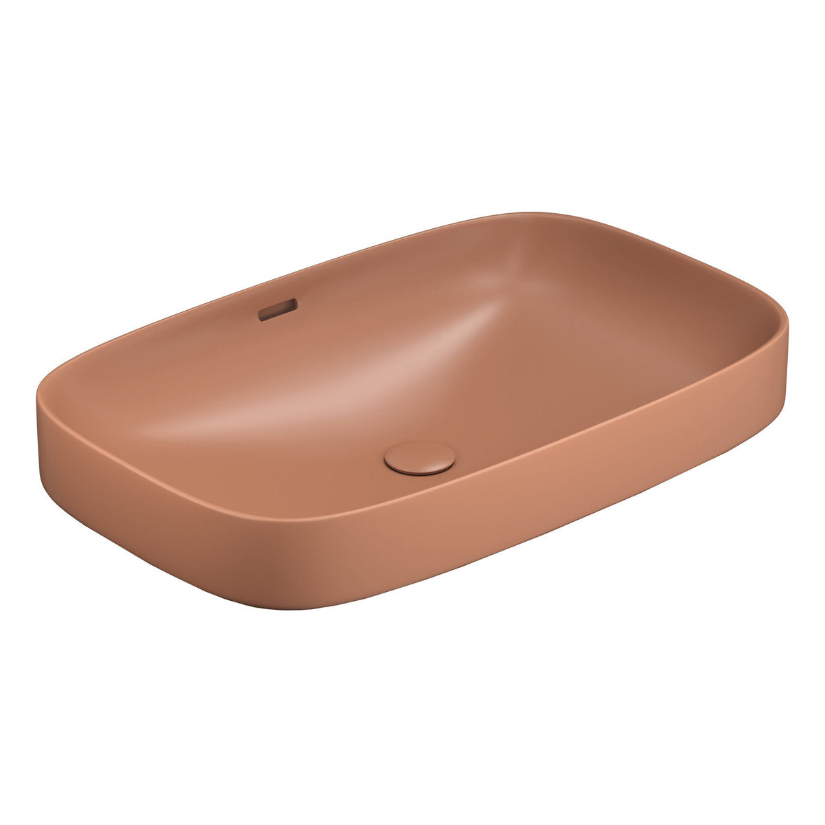Seima Obello 600 Ceramic Basin - Terracotta Silk Matte
