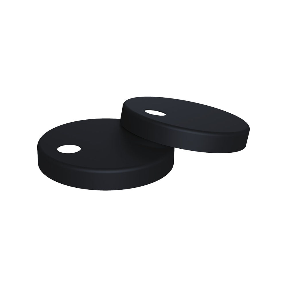 Fienza Seat Hinge Covers for Slim Seats, Matte Black