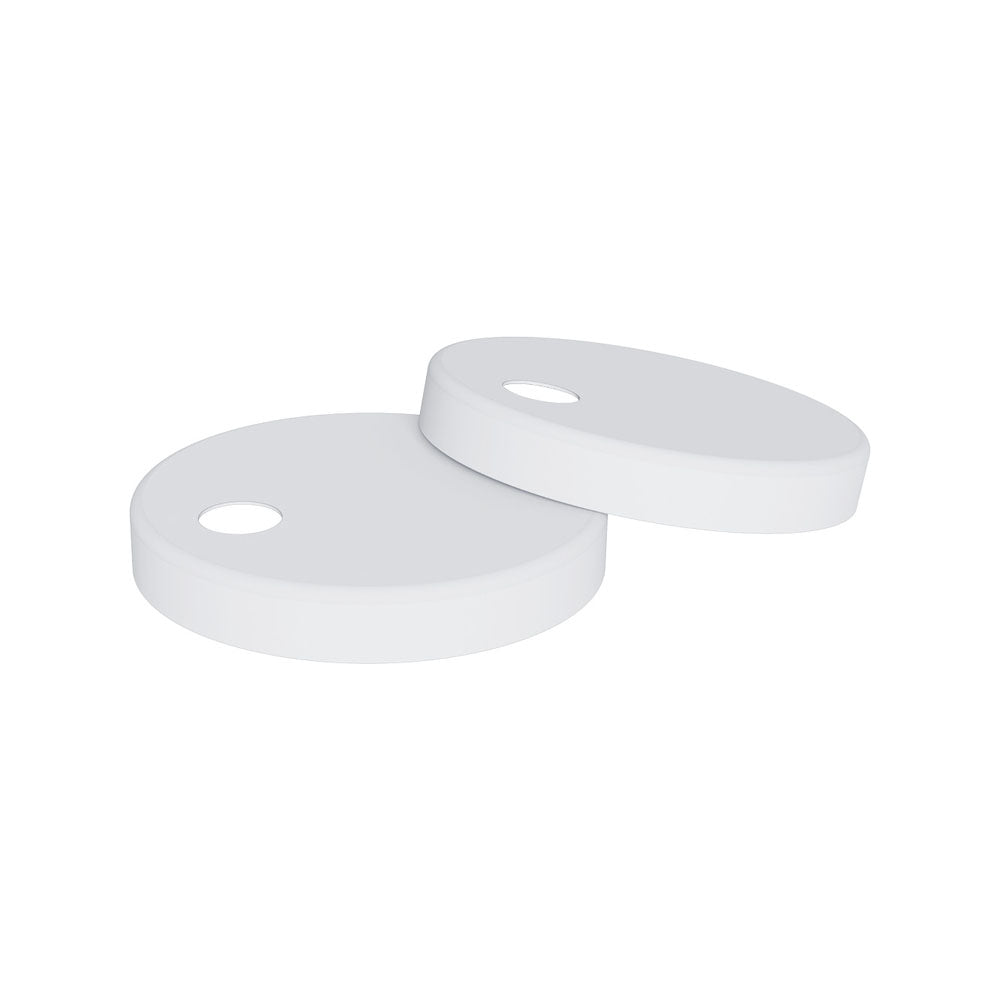 Fienza Seat Hinge Covers for Slim Seats, Matte White