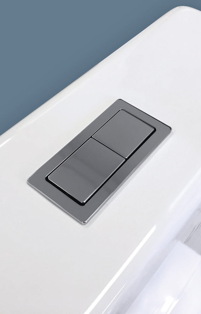 Rectangular Chrome Flush Buttons