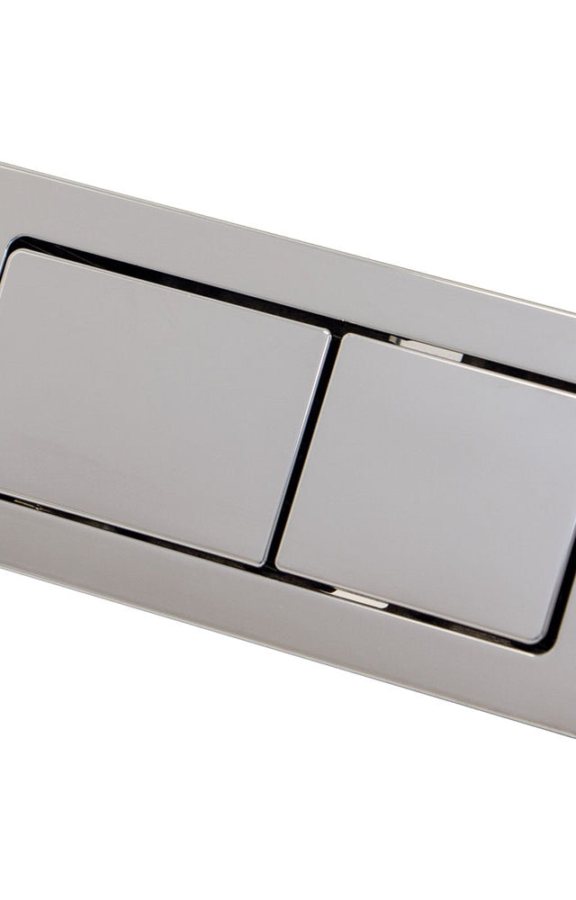 Rectangular Chrome Flush Buttons