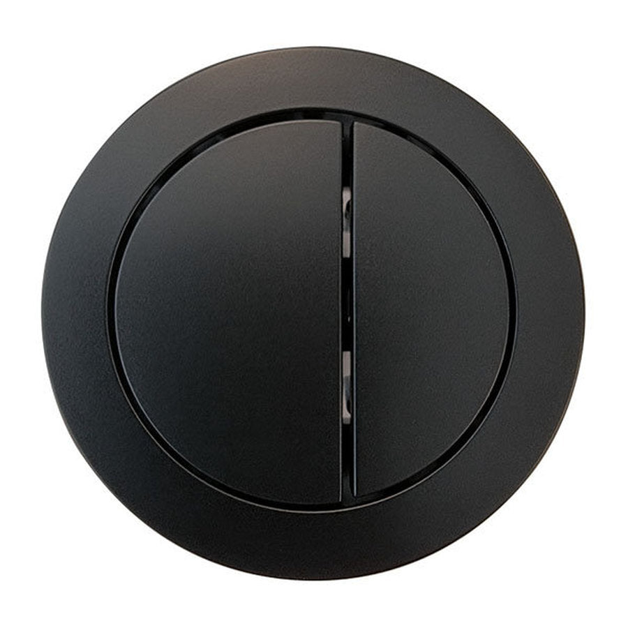 Fienza Matte Black Flush Buttons For Stella Close-Coupled Suite