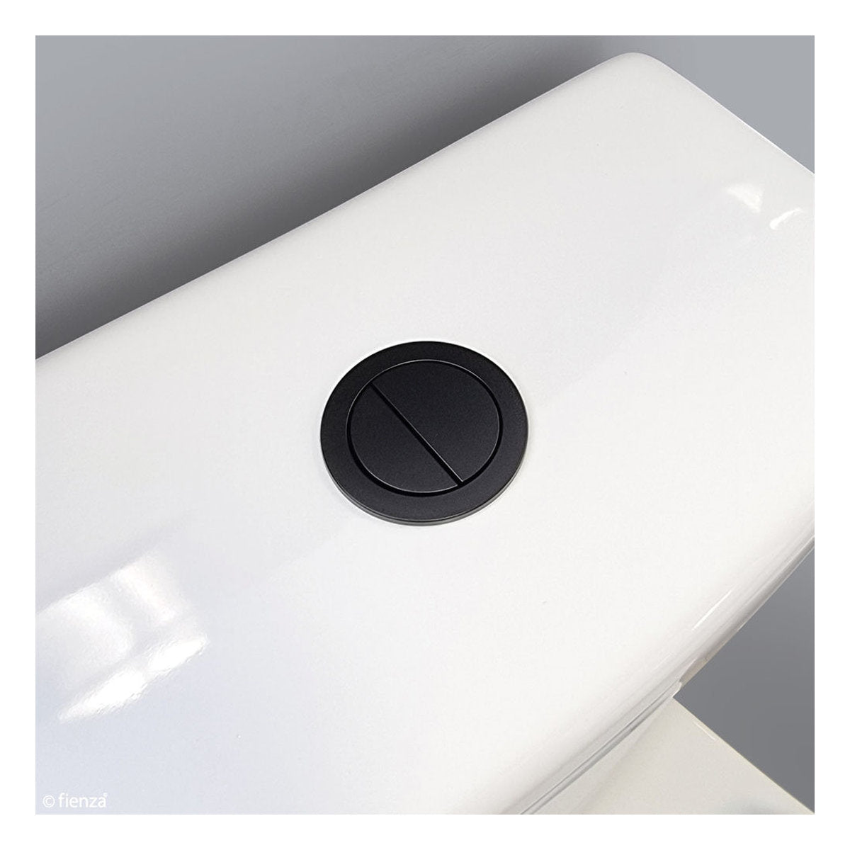 Fienza Matte Black Flush Buttons For Stella Close-Coupled Suite