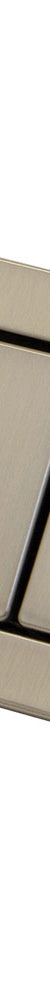 Rectangular Flush Buttons - Brushed Nickel