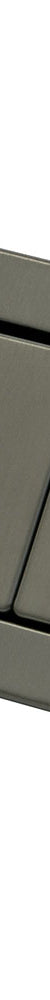 Rectangular Flush Buttons - Gun Metal