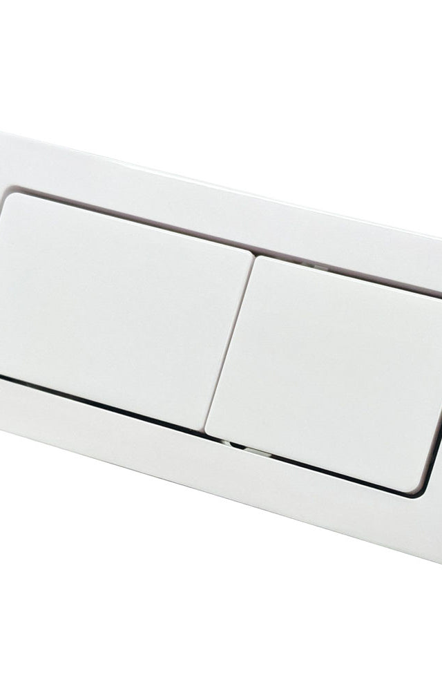 Rectangular Flush Buttons - Gloss White