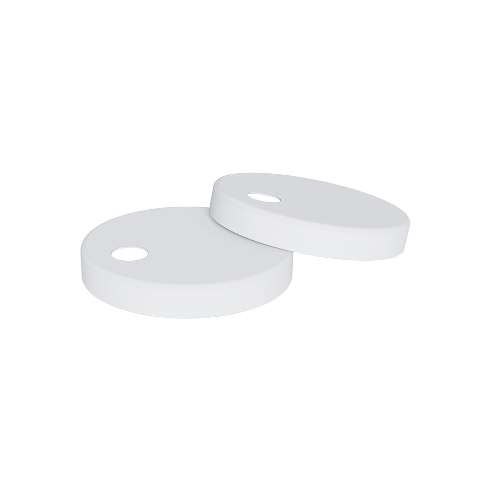 Fienza Seat Hinge Covers for Standard Seats, Matte White