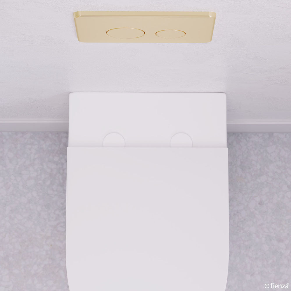 Fienza Seat Hinge Covers for Standard Seats, Matte White