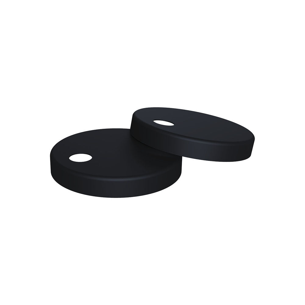 Fienza Seat Hinge Covers for Standard Seats, Matte Black