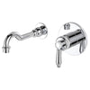 Eleanor Wall Basin/Bath Mixer Set, Chrome - 202106CC