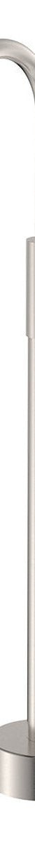 Fienza Eleanor Floor Mounted Basin/Bath Mixer, Brushed Nickel/Ceramic