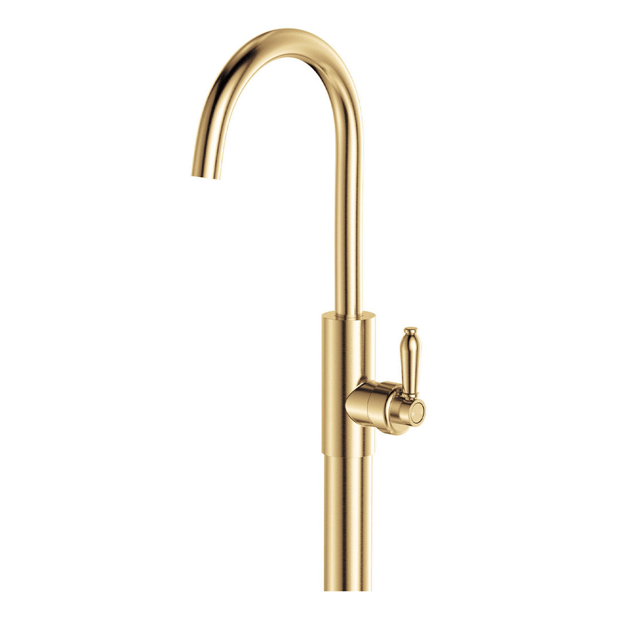 Fienza Eleanor Floor Mounted Basin/Bath Mixer, Urban Brass/Urban Brass