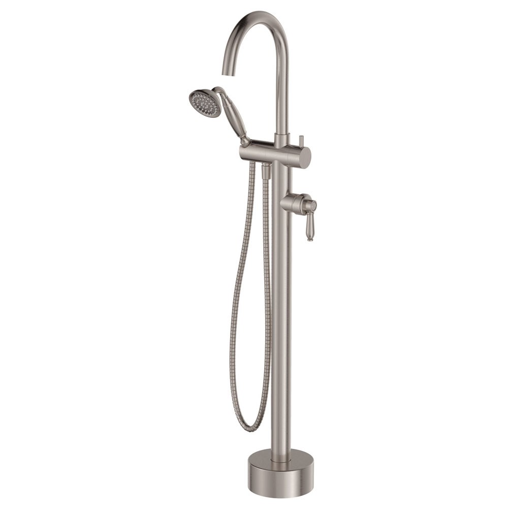 Eleanor Floor Mixer & Shower, Brushed Nickel - 202113NN
