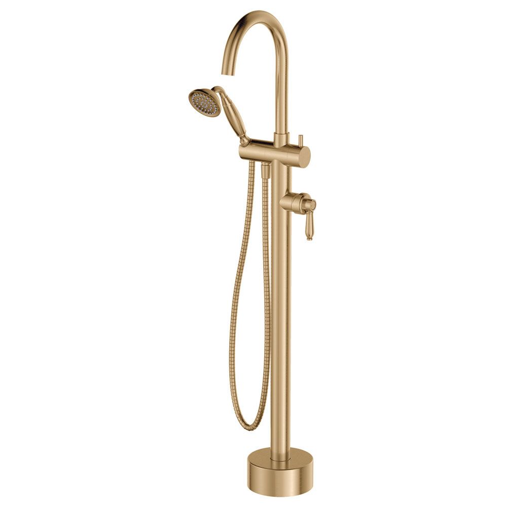 Eleanor Floor Mixer & Shower, Urban Brass - 202113UU