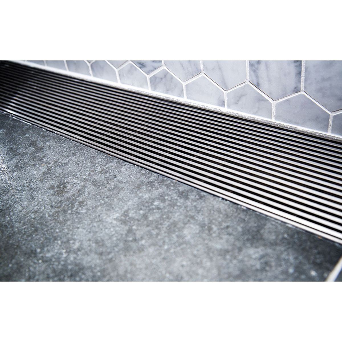 Phoenix V Kit Channel Drain HG 75 x 1215mm Outlet 65mm