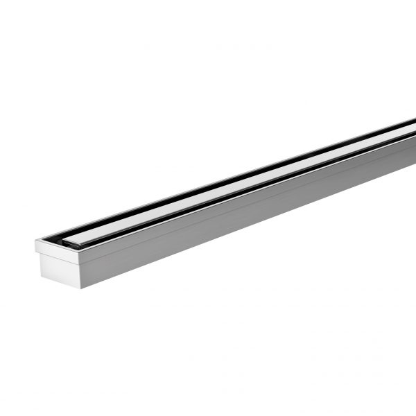 Phoenix Flat Slimline Channel Drain 30x900mm Outlet 65mm - Stainless Steel