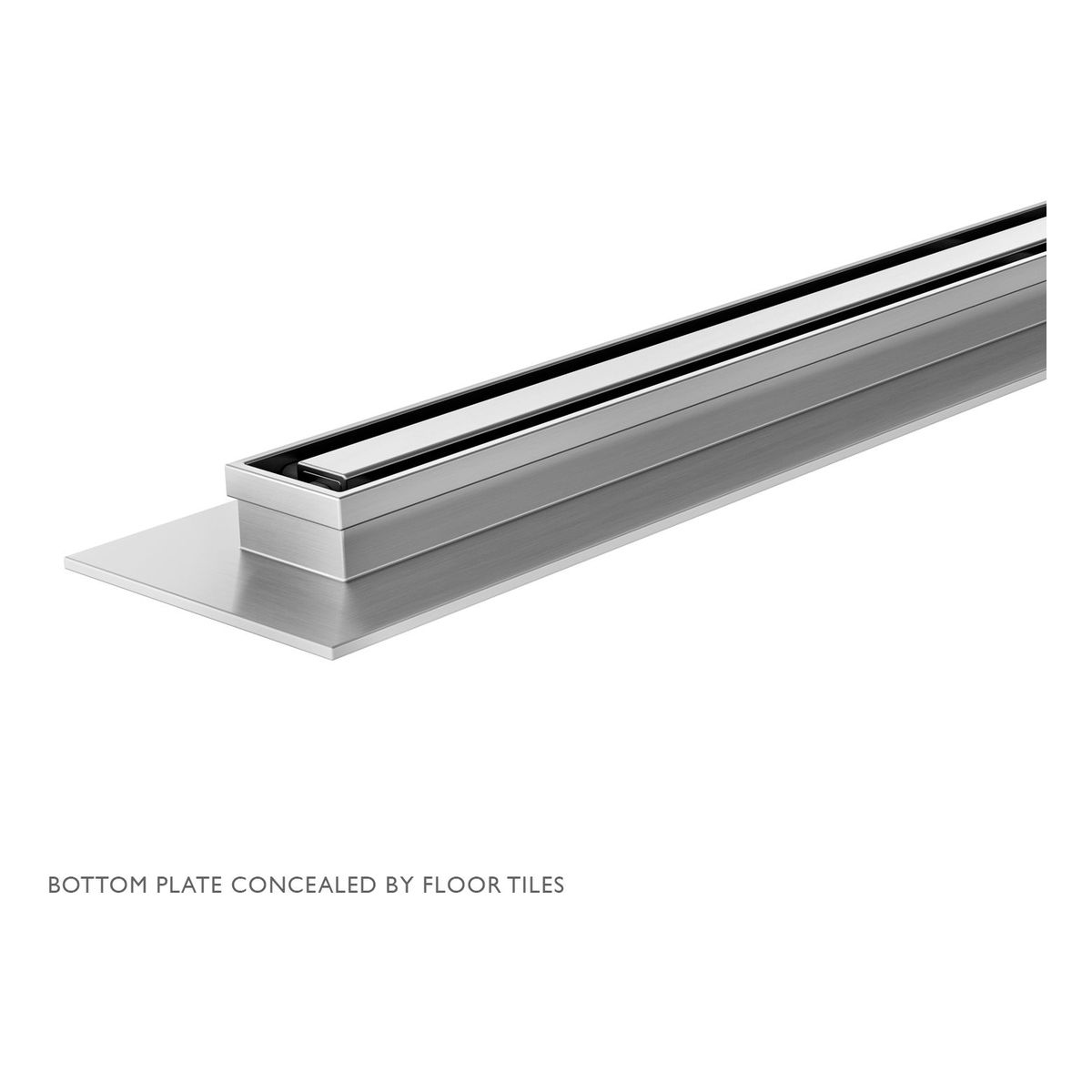 Phoenix Flat Slimline Channel Drain 30x900mm Outlet 65mm - Stainless Steel