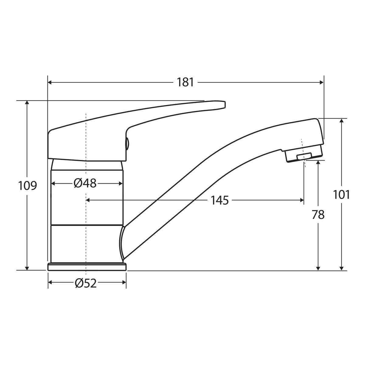 Fienza Eco Swivel Basin Mixer