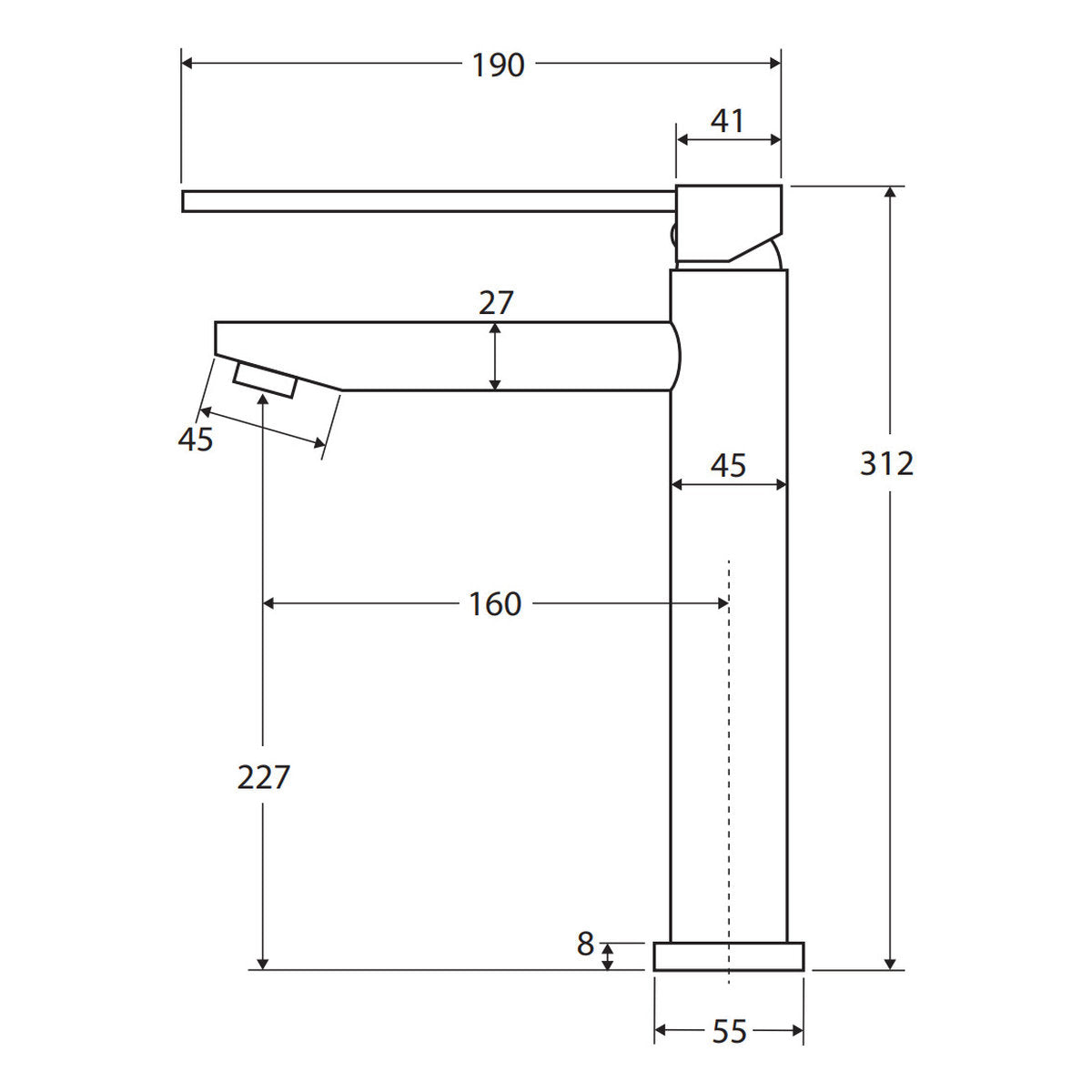 Fienza Isabella Care Tall Basin Mixer