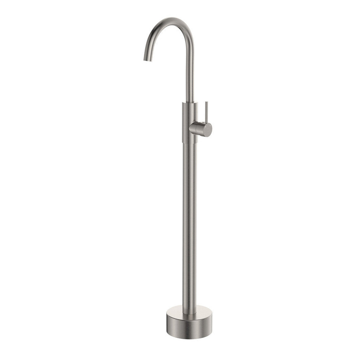 Fienza Kaya Floor Mounted Bath Mixer, Brushed Nickel - Lead Free