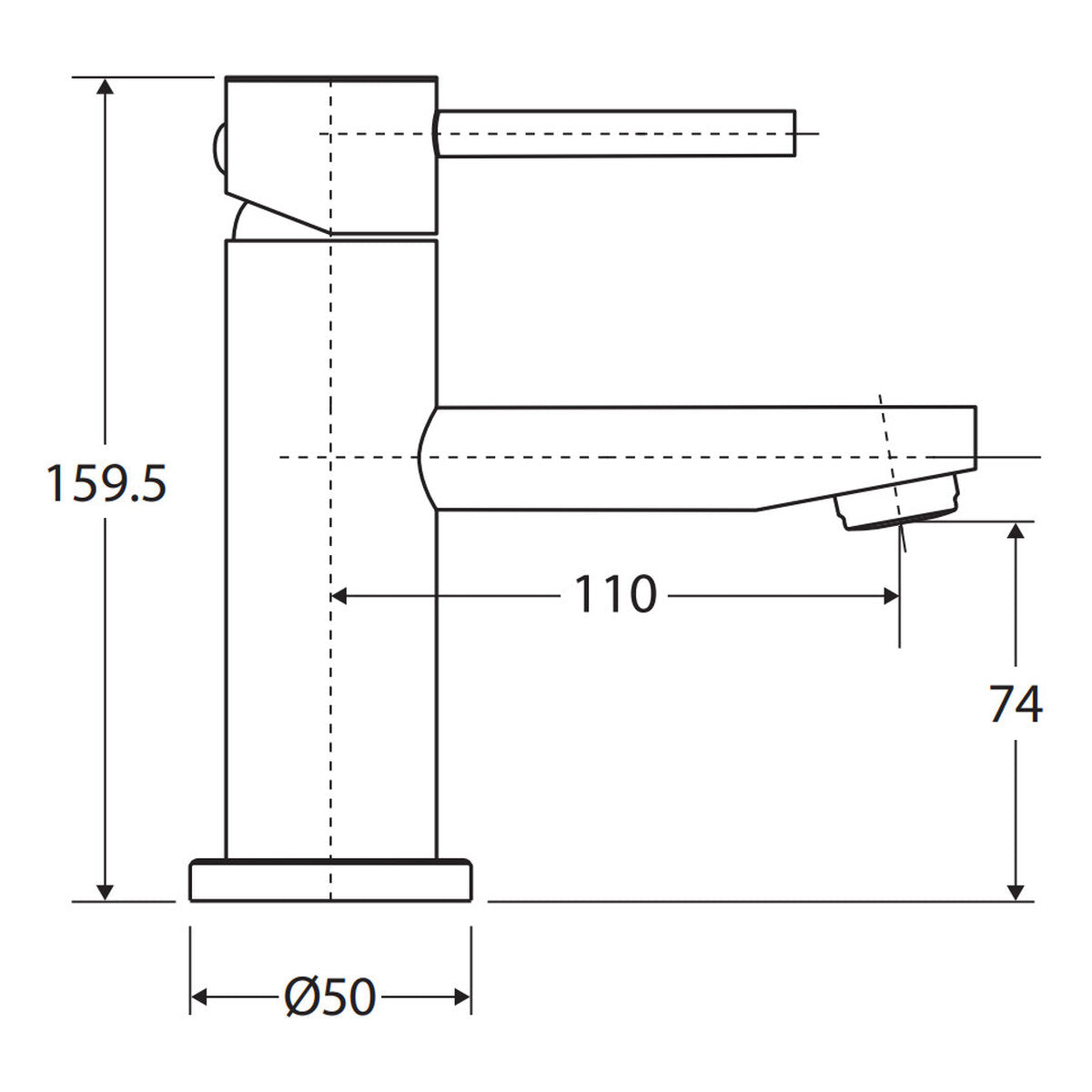 Fienza Ovalie Short Basin Mixer