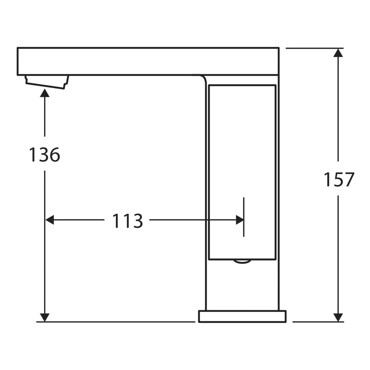 Fienza Jet Gooseneck Basin Mixer