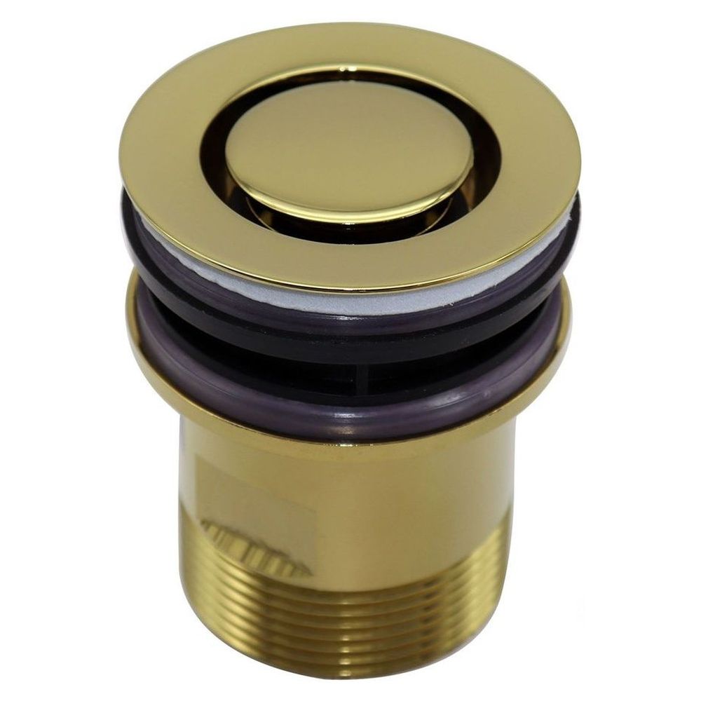 Basin Pop Down Universal Plug and Waste - Gold