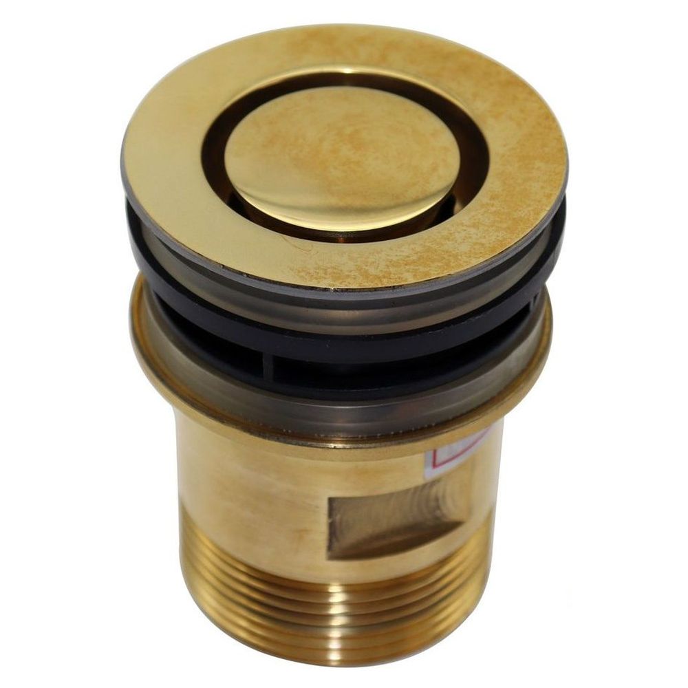 Basin Pop Down Universal Plug and Waste - Polished Brass