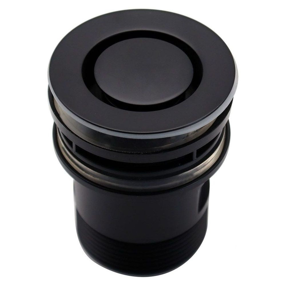 Basin Pop Down Universal Plug and Waste - Black Chrome