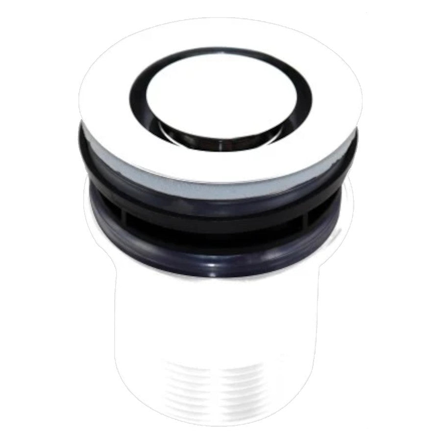 Basin Pop Down Universal Plug and Waste - White