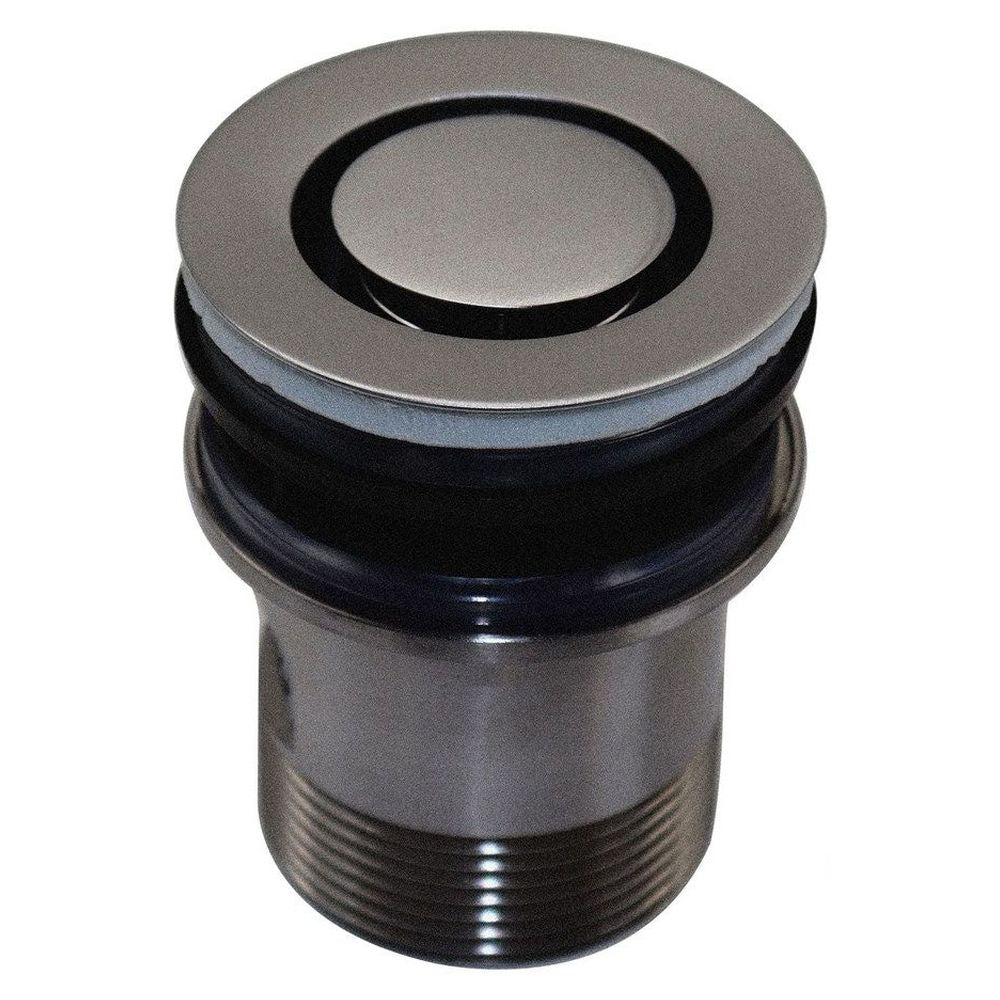 Base Plug Easy Remove Basin Pop Down Universal Plug and Waste - Brushed Chrome