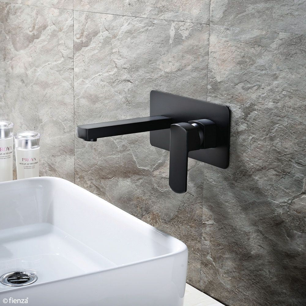 Koko Wall Mixer With Spout, Matte Black