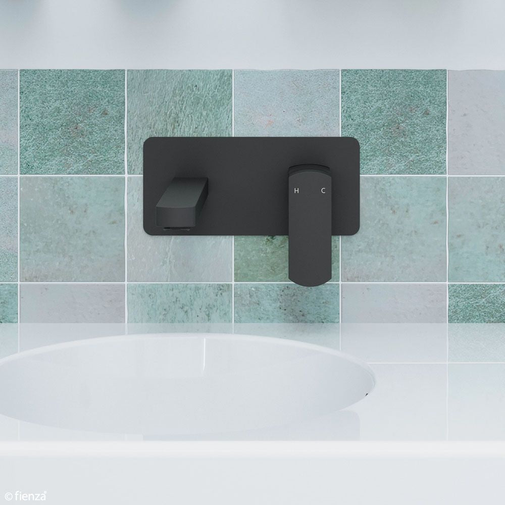 Koko Wall Mixer With Spout, Matte Black