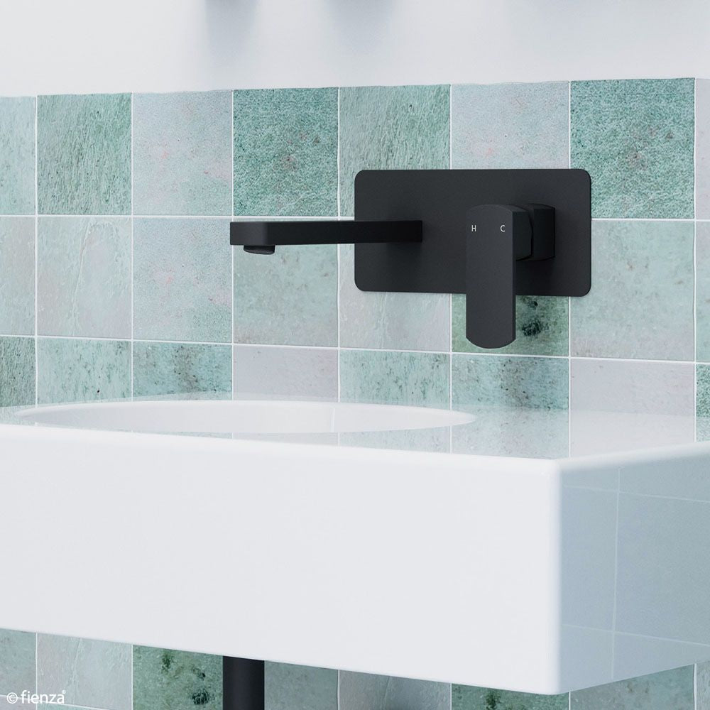 Koko Wall Mixer With Spout, Matte Black