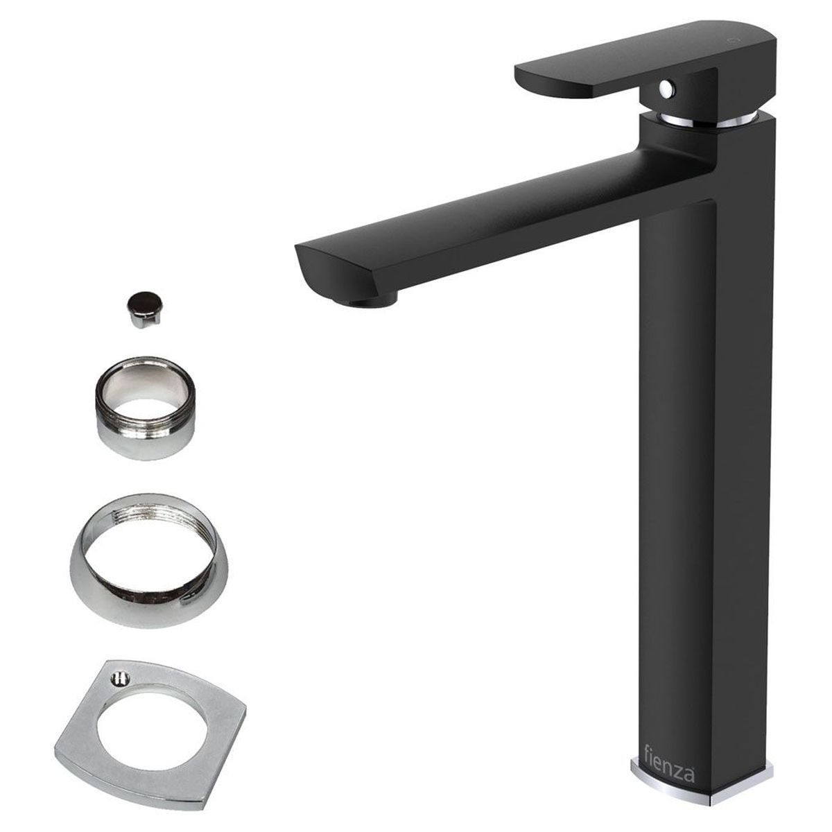 Koko Tall Basin Mixer, Matte Black