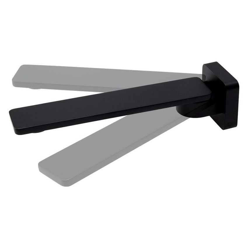Koko Slim Swivel Bath Outlet, Matte Black