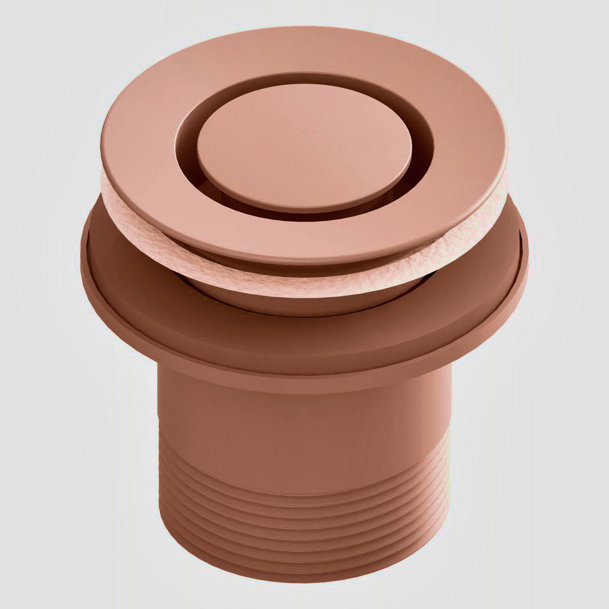 P&W Brass Bath Pop  Down Overflow 40mm, Brushed Rose Gold