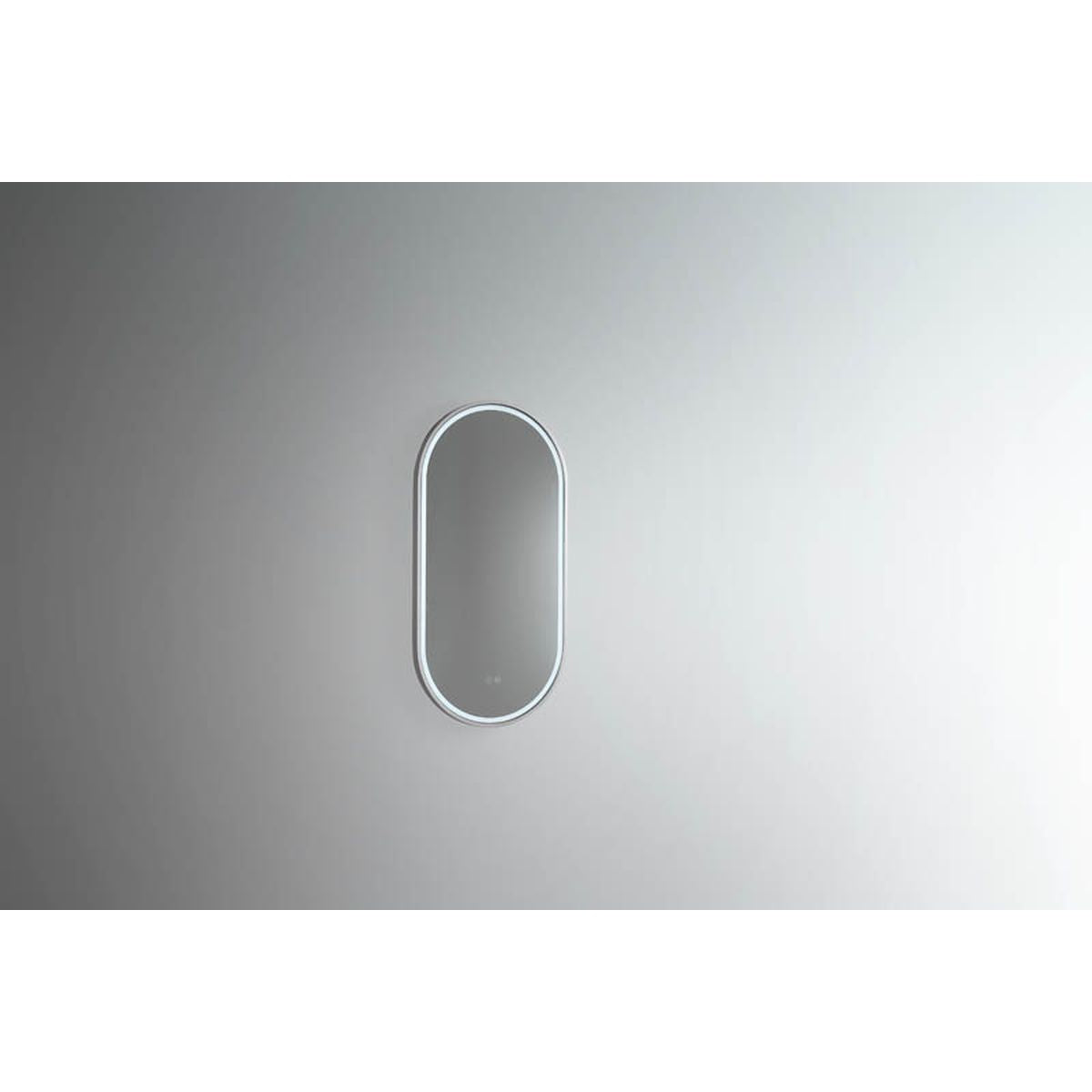 Gatsby 450 LED Mirror with Dimester and Portable Magnifier - Brits Nickel