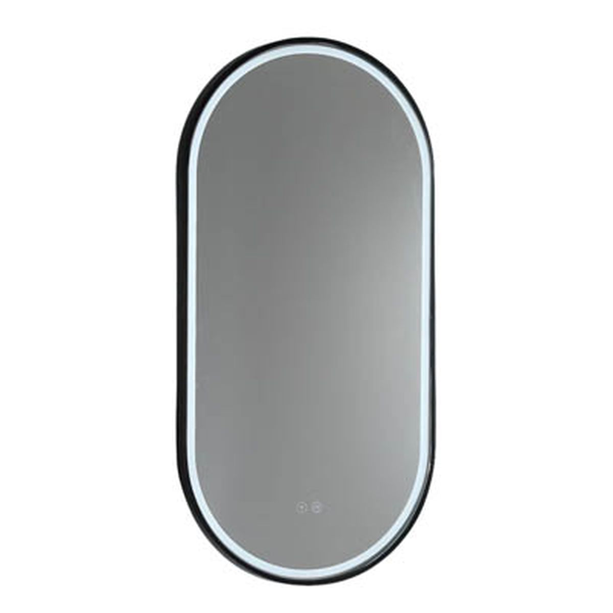 Gatsby 450 LED Mirror with Dimester and Portable Magnifier - Manhattan Black