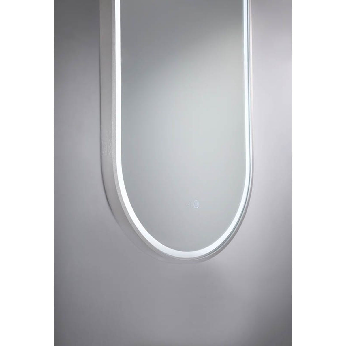 Gatsby 450 LED Mirror with Dimester and Portable Magnifier - Brits Nickel