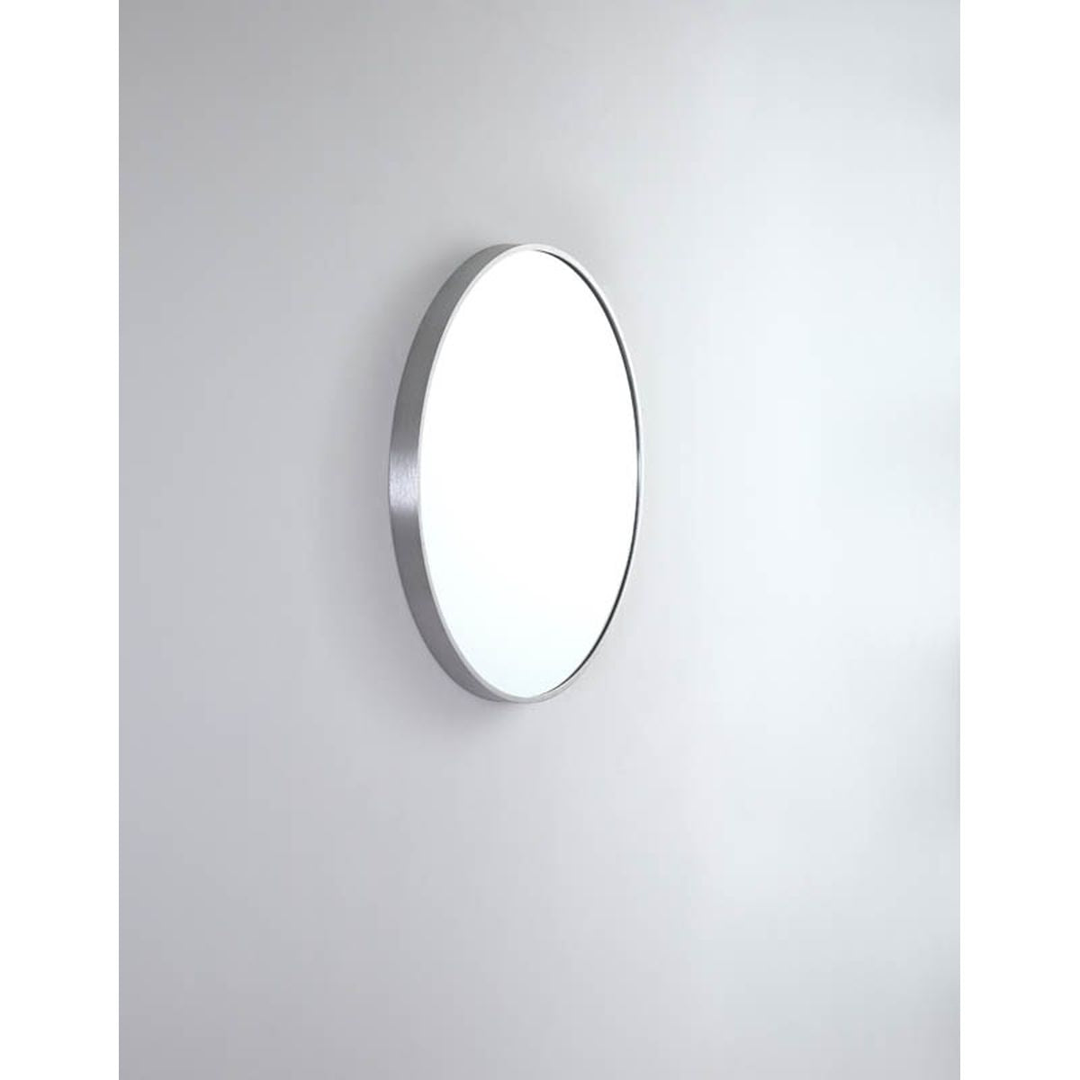 Modern Round Mirror MR61-BN Brushed Nickel