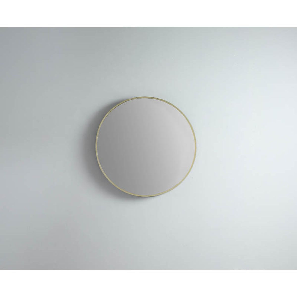 Modern Round Mirror MR61-BB Brushed Brass