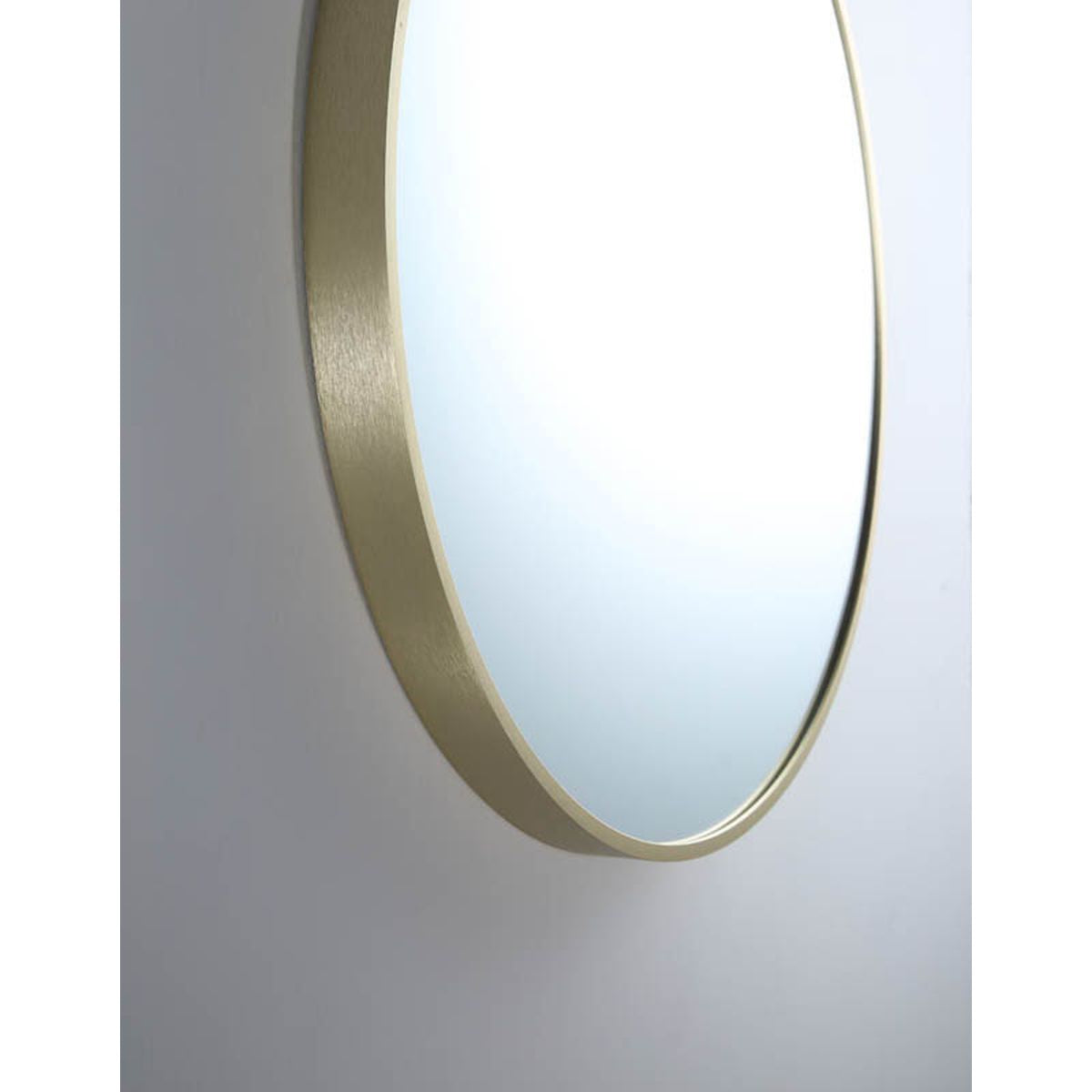 Modern Round Mirror MR61-BB Brushed Brass