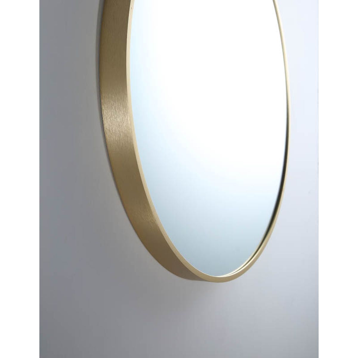 Modern Round Mirror MR81-BB Brushed Brass