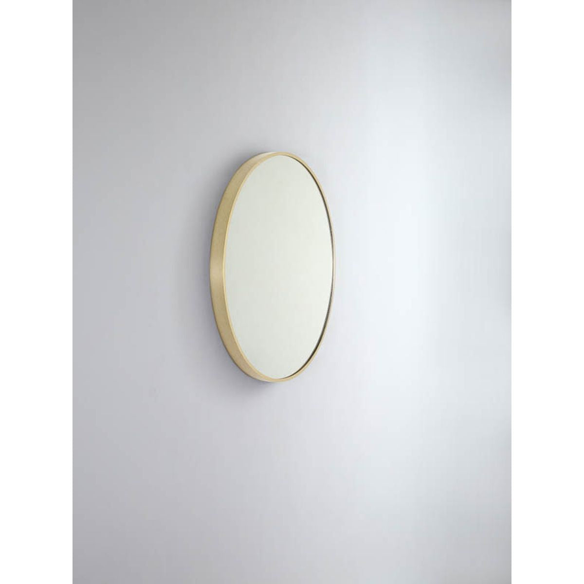 Modern Round Mirror MR61-BB Brushed Brass