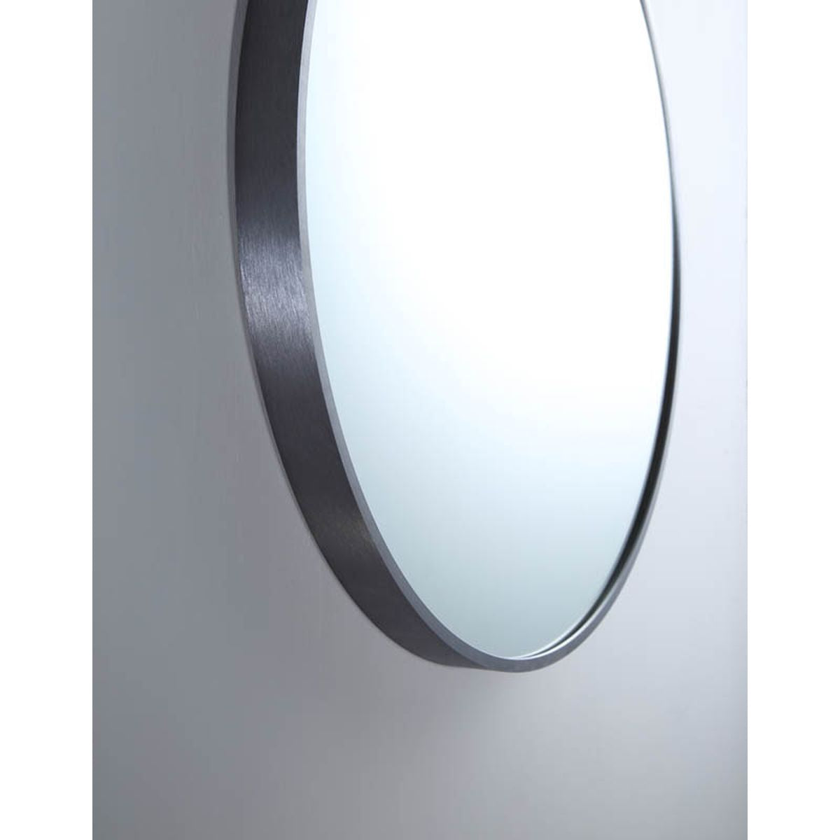 Modern Round Mirror MR81-GM Gun Metal